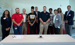 Representatives from Danfoss and FAMU-FSU College of Engineering celebrate the beginning of a 5-year partnership.