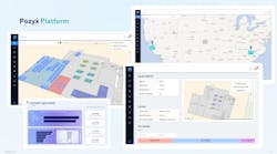 The Pozyx Platform tracks reusable packaging and other assets in and outside of the facility.