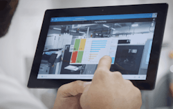 A screenshot of Critical Manufacturing MES accessed via a mobile device. Source: Critical Manufacturing.