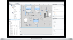 AN HMI screen being designed in Ignition.